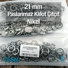 21 mm Tırnaklı Klikıt Çıtçıt 75 Ad / Paket  ERCD00210PR