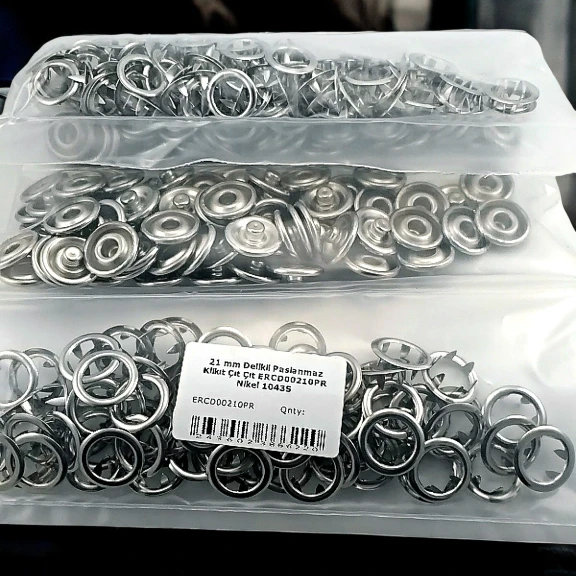 21 mm Tırnaklı Klikıt Çıtçıt 75 Ad / Paket ERCD00210PR