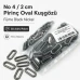 No 4 / 2 cm Pirinç Oval Kuşgözü Füme Black Nickel 50 Adet EROV0020PRPromo