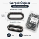 No 4 / 2 cm Pirinç Oval Kuşgözü Füme Black Nickel - 50 Adet, çanta, ayakkabı ve dekoratif tekstil için ideal metal aksesuar