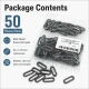 No 4 / 2 cm Pirinç Oval Kuşgözü Füme Black Nickel - 50 Adet, çanta, ayakkabı ve dekoratif tekstil için ideal metal aksesuar