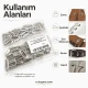No 4 / 2 cm Pirinç Oval Kuşgözü, çanta ve ayakkabı aksesuarları için ideal metal parça