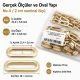No 4 / 2 cm Pirinç Oval Kuşgözü Gold 50 Adet/Paket - Estetik ve dayanıklı aksesuar çözümü