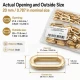 No 4 / 2 cm Pirinç Oval Kuşgözü Gold 50 Adet/Paket - Estetik ve dayanıklı aksesuar çözümü