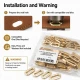 No 4 / 2 cm Pirinç Oval Kuşgözü Gold 50 Adet/Paket - Estetik ve dayanıklı aksesuar çözümü