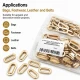 No 4 / 2 cm Pirinç Oval Kuşgözü Gold 50 Adet/Paket - Estetik ve dayanıklı aksesuar çözümü