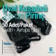 Oval Kuşgözü 2,5 cm Avrupa Siyah Mat  50 Adet/Paket Pirinç EROV0025PRPKAO
