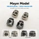 İki Delikli 4 mm Mayın Model Plastik Stoper, 50 adet paket, çanta ve mont aksesuarı