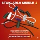 İki Delikli Plastik Stoper 4 mm Delik Çaplı - Sade Model 100 Adet/Paket H004416Promo