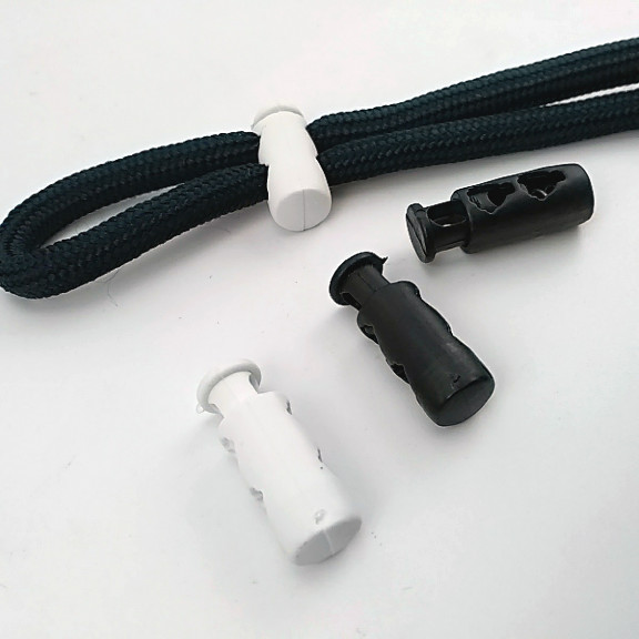 İki Delikli Plastik Stoper 4 mm Delik Çaplı - Sade Model 100 Adet/Paket H004416Promo