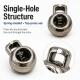 5.5 mm Kordon Girişli Tek Delikli Plastik Stoper 22 × 16 mm 50 Adet Paket