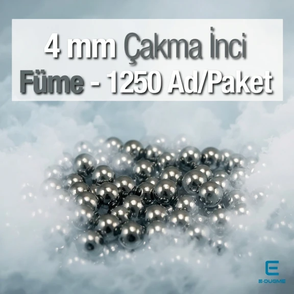Çakma İnci 4 mm Black Nikel Renk ( 1250 ad / Paket)  INC0004BN