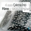 Çakma İnci 4 mm Black Nikel Renk ( 1250 ad / Paket)  INC0004BN