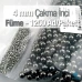 Çakma İnci 4 mm Black Nikel Renk ( 1250 ad / Paket)  INC0004BN