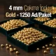 Çakma İnci 4 mm Gold Renk ( 1250 ad / Paket)  INC0004GLD