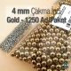 Çakma İnci 4 mm Gold Renk ( 1250 ad / Paket)  INC0004GLD