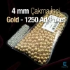 Çakma İnci 4 mm Gold Renk ( 1250 ad / Paket)  INC0004GLD