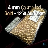 Imitation Pearls 4 mm 0.16" Gold Color (1250 pieces / Pack) INC0004GLD