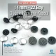 22 Boy - 14 mm Kumaş Kaplama Düğme Alttan Dikme 250 Ad/Pkt – KAP0022