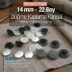22 Boy - 14 mm Kumaş Kaplama Düğme Alttan Dikme 250 Ad/Pkt – KAP0022
