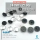 22 Boy - 14 mm Kumaş Kaplama Düğme Alttan Dikme 250 Ad/Pkt – KAP0022