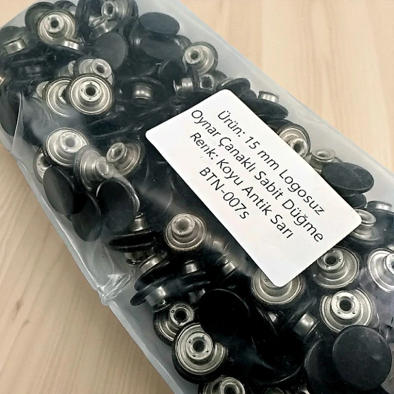 Jeans Button 15 mm 0,59 Movable Cup Dark Antique Brass 200 Pieces/Pack KD001502PROMO