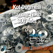 Kot Düğmesi 17 mm Logosuz İçe Konik Delikli 300 Adet/Paket KD001701PROMO