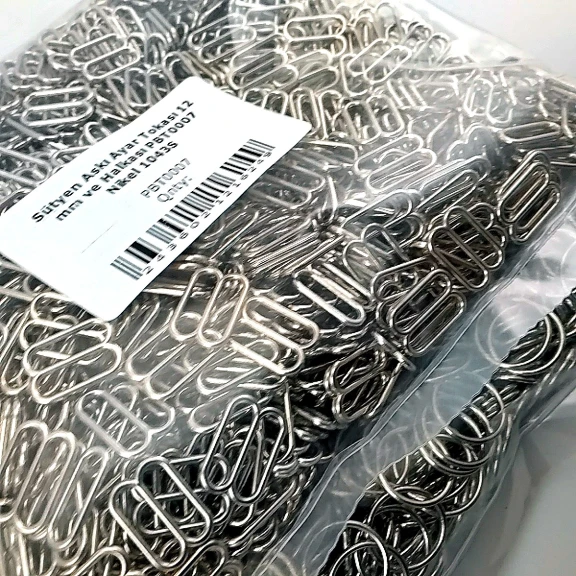 12 mm Bra Strap Adjustment Buckle and Ring Free Nickel 500pcs/Pack PBT0007PROMO