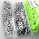 Snap Fastener Set with Cap Plastic15 mm - 0,59" Neon Green 100 pieces/pack ERC0015PLNGreen
