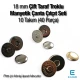 18 mm Çift Taraf Troklu Manyetik Çanta Çıtçıt Seti 10 Takım (40 Parça) SB 10132CTPK10