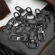 1,5 cm -0.6" Keychain Hook Black Nickel Color Parrot Hook 50 Pieces / Pack A 546 PROMO1