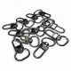 1,5 cm -0.6" Keychain Hook Black Nickel Color Parrot Hook 50 Pieces / Pack A 546 PROMO1