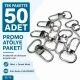 1,5 cm Nikel Yaylı Döner Papağan Kanca - 50 Adet/Paket, kaliteli zamak metalden üretilmiş, anahtarlık ve çanta aksesuarları