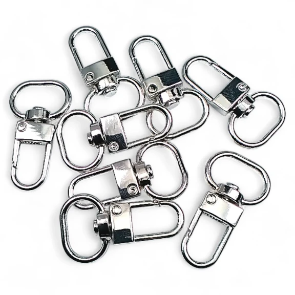 Papağan Kanca 1,5 cm Anahtarlık Kanca Nikel Renk 50 Adet /Paket A 546 PROMO2