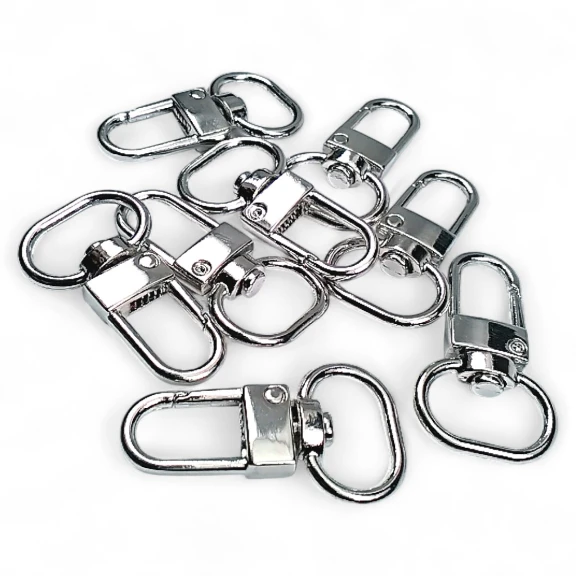 Papağan Kanca 1,5 cm Anahtarlık Kanca Nikel Renk 50 Adet /Paket A 546 PROMO2