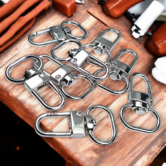 Papağan Kanca 1,5 cm Anahtarlık Kanca Nikel  Renk 50 Adet /Paket A 546 PROMO2