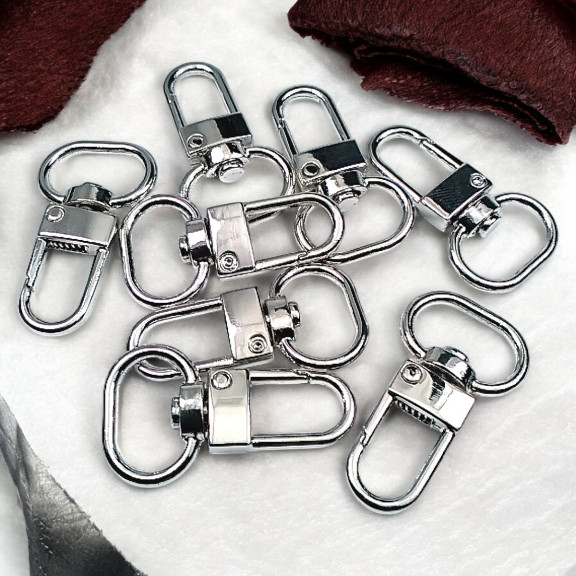 Papağan Kanca 1,5 cm Anahtarlık Kanca Nikel  Renk 50 Adet /Paket A 546 PROMO2