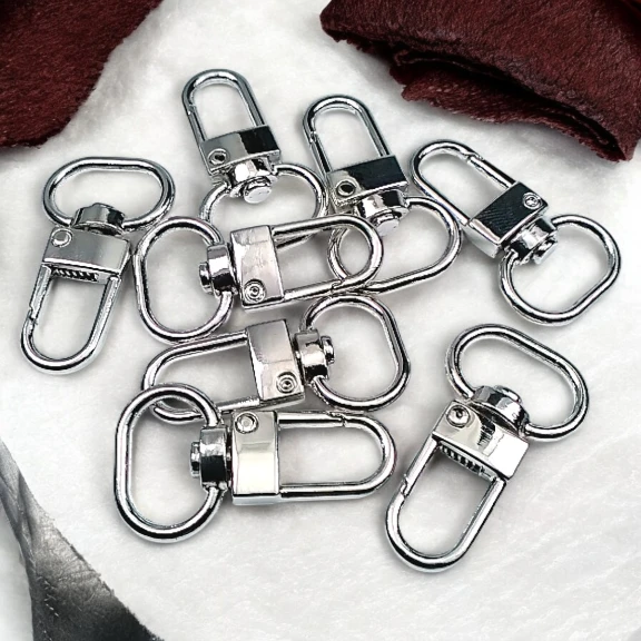 Papağan Kanca 1,5 cm Anahtarlık Kanca Nikel Renk 50 Adet /Paket A 546 PROMO2