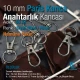 10 mm Anahtarlık Kancası - Paris Kanca Yaylı Döner Kancalar - Papağan Kanca (100 Adet/Paket) S1351