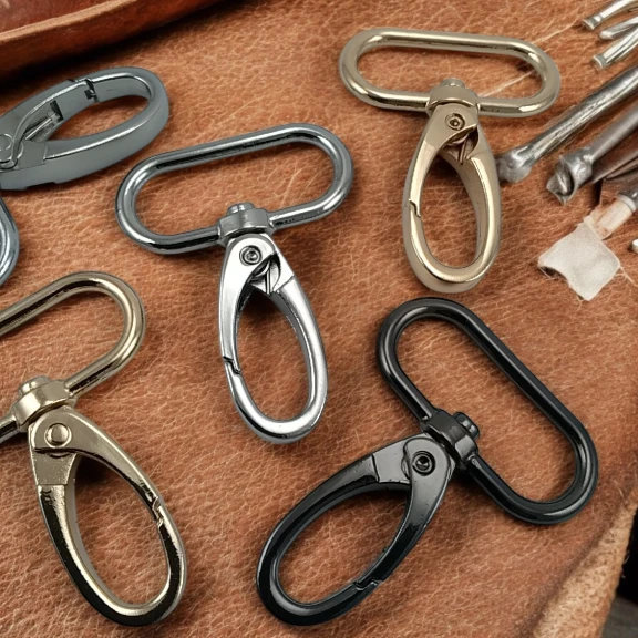 3 cm Yaylı Döner Kanca - Çanta Askı Kancası - Akrep Kanca Özel Kaplama Renk S1759