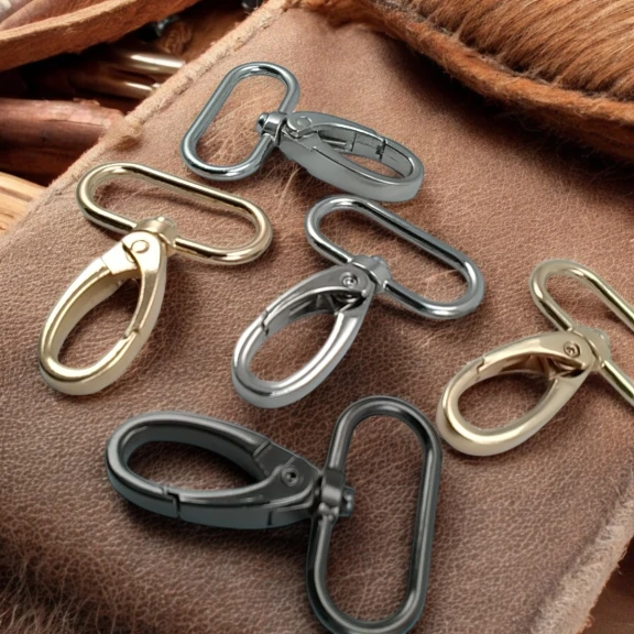 3 cm Yaylı Döner Kanca - Çanta Askı Kancası - Akrep Kanca Özel Kaplama Renk S1759