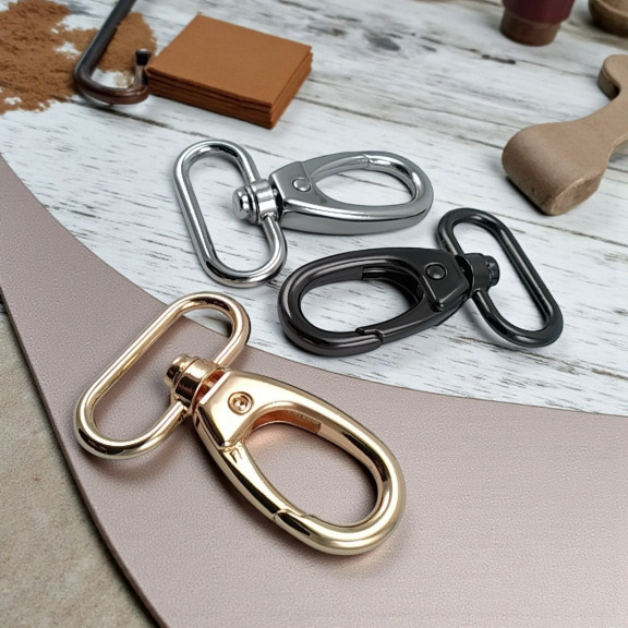 3 cm Yaylı Döner Kanca - Yengeç Kanca - Şef Askı Kancası Özel Kaplama Renk S1910