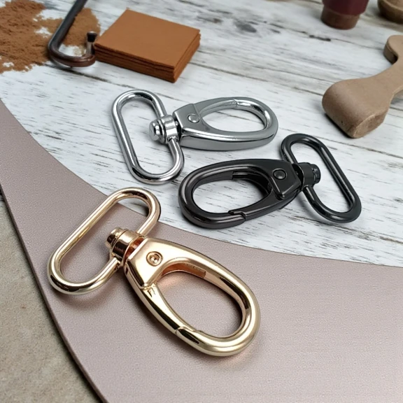 3 cm Yaylı Döner Kanca - Yengeç Kanca - Şef Askı Kancası Özel Kaplama Renk S1910