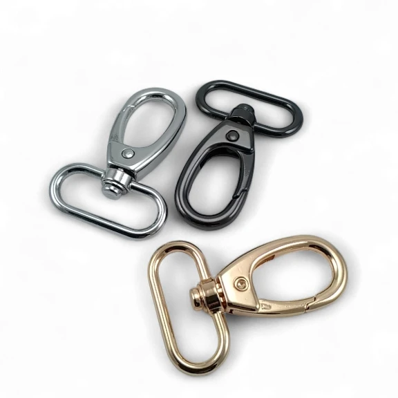 3 cm Yaylı Döner Kanca - Yengeç Kanca - Şef Askı Kancası Özel Kaplama Renk S1910