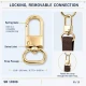 2 cm Büyük Boy Kilitli Papağan Kanca Zamak Metal SB 10208 - Çanta Aksesuarı
