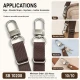 2 cm Büyük Boy Kilitli Papağan Kanca Zamak Metal SB 10208 - Çanta Aksesuarı