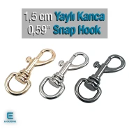 1.5 cm Anahtarlık Kancası - Gemici Kanca - Yaylı Döner Kanca SB 1764