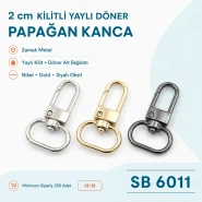 Large Locking Parrot Hook for 19.6 mm / 0.772 in Straps, Zamak Metal SB 10208