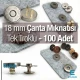 18 mm Çanta Mıknatısı Tek Taraf Troklu - Mıknatıslı Çanta ÇıtÇıtı Plus Kalite SB 10132