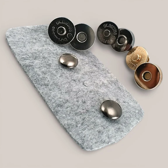 18 mm Çanta Mıknatısı Çift Taraf Troklu - Mıknatıslı Çanta Çıt Çıtı Plus Kalite SB 10132CT